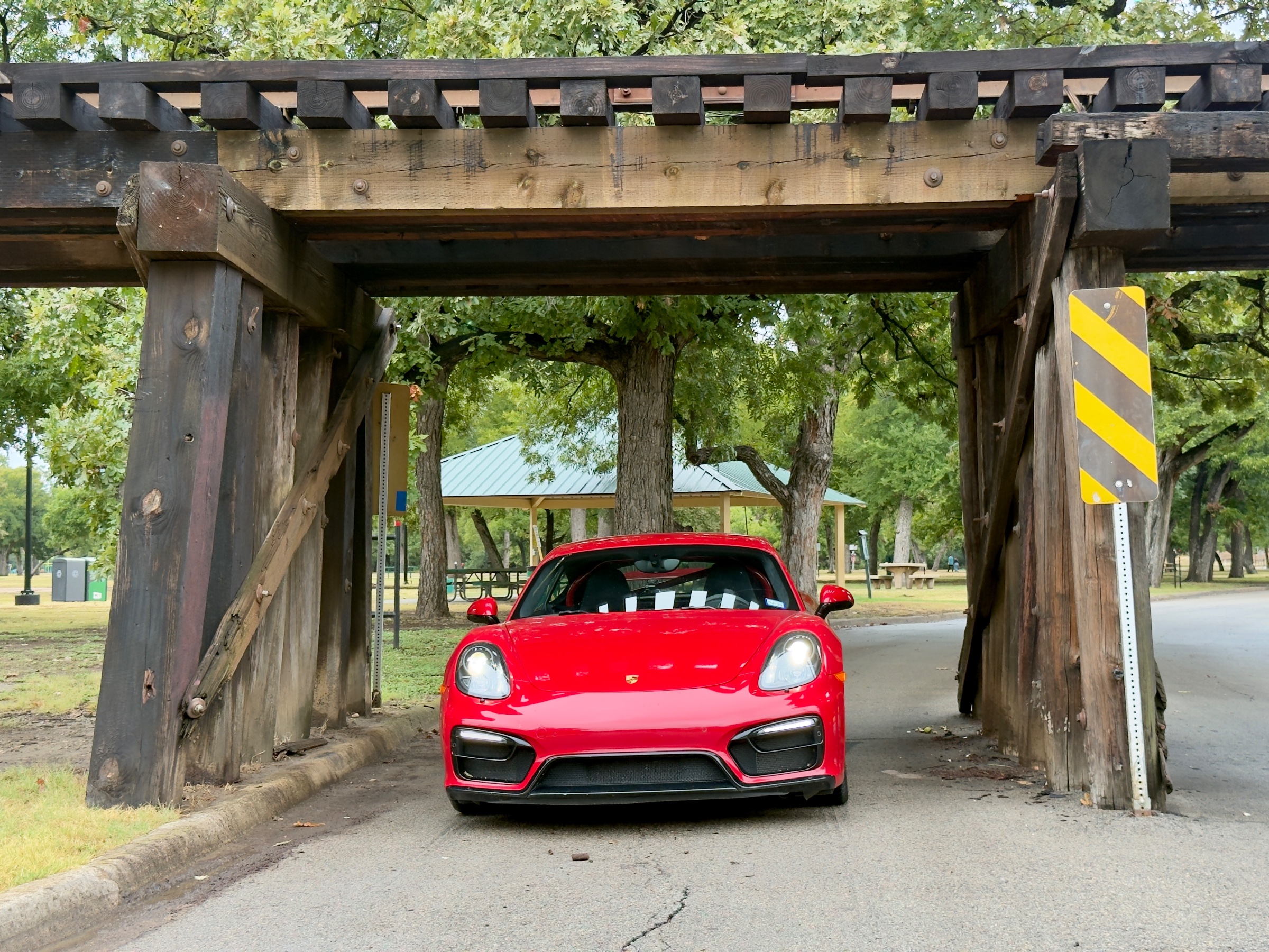 Car at Trinity Park Bridge